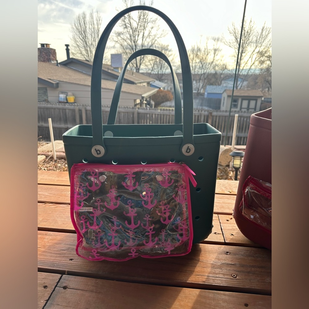 BOGG teal baby bag
